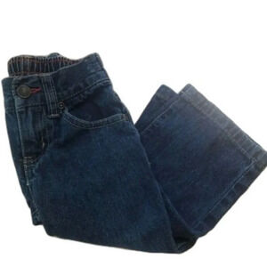 Baby Toddler Boy Denim Jeans Dark Wash‎ Elastic Waist Pants Pull On